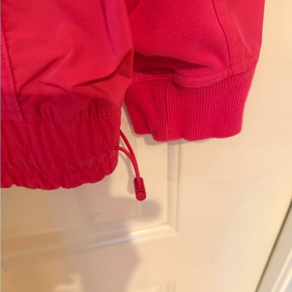 Athleta Triumph Hybrid 1/4 zip sweatshirt Pink Size Medium EUC - Picture 3 of 4